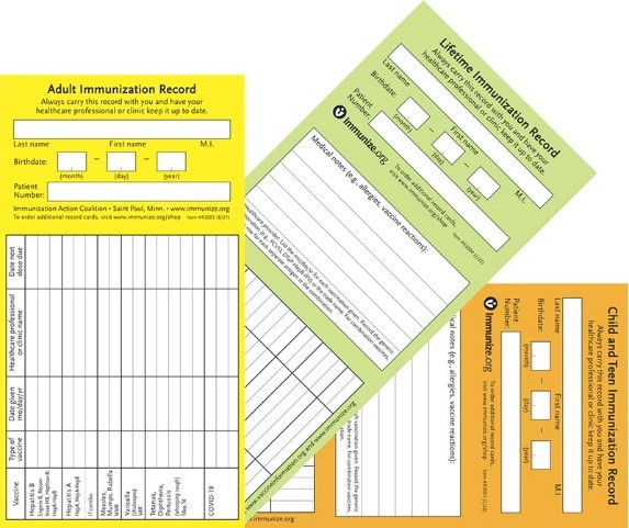 Immunization Cards